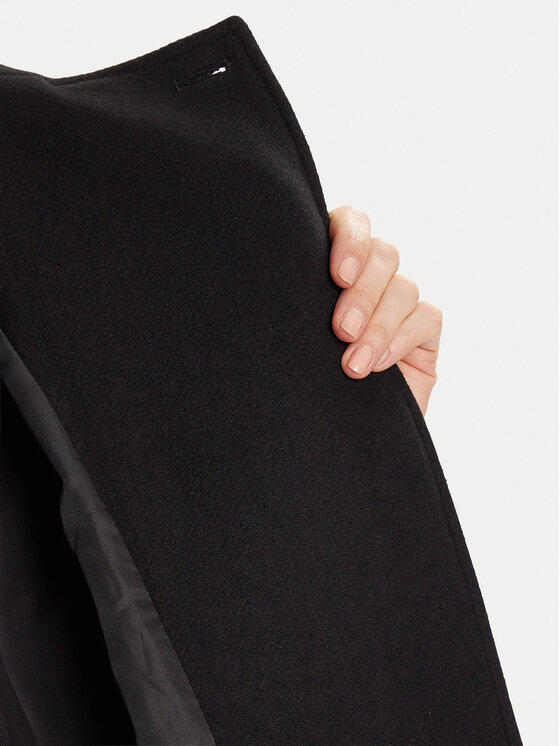 Morgan Morgan Wollmantel 252-GSTAM Schwarz Regular Fit