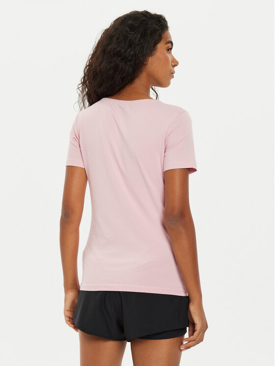 4F 4F Marškinėliai 4FWMM00TTSHF1846 Rožinė Slim Fit