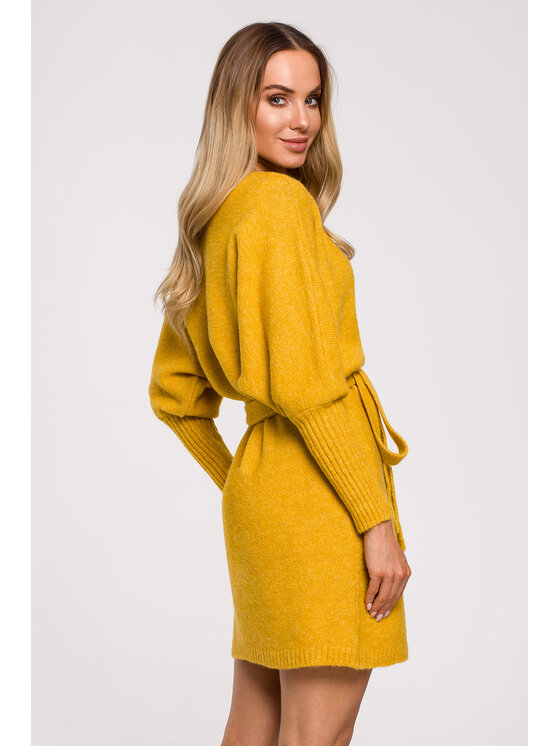 Made of Emotion Made of Emotion Úpletové šaty M631 Žlutá