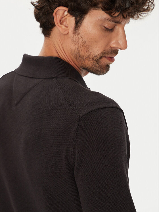 Tommy Jeans Tommy Jeans Svetr Essential DM0DM20304 Černá Slim Fit