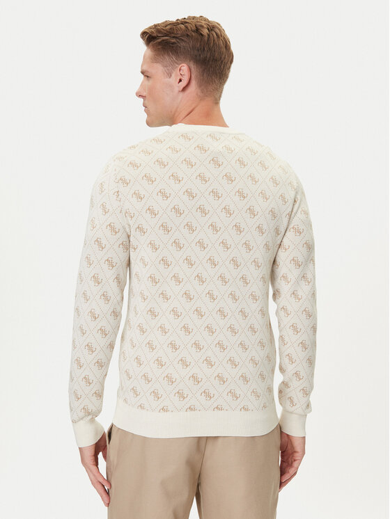 Guess Guess Πουλόβερ M5YR10 Z3OE2 Εκρού Regular Fit