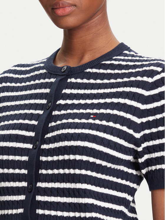 Tommy Hilfiger Tommy Hilfiger Kardigan WW0WW45707 Tamnoplava Slim Fit
