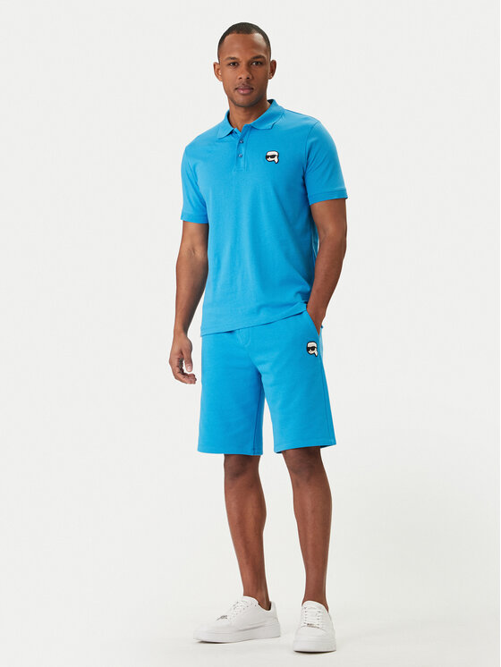 KARL LAGERFELD KARL LAGERFELD Tricou polo 745710 562224 Albastru Regular Fit