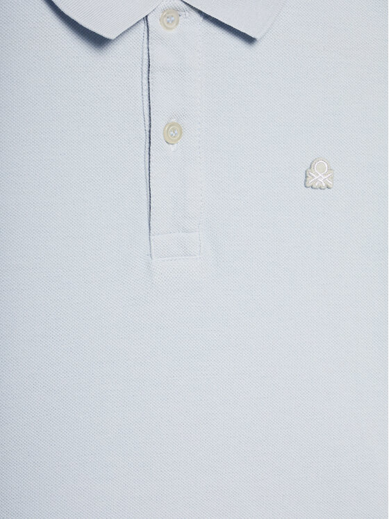United Colors Of Benetton United Colors Of Benetton Polo 3089C300Q Błękitny Regular Fit