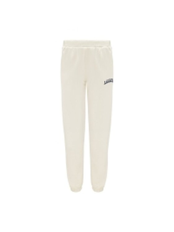 La Mania La Mania Spodnie dresowe MATCH Beżowy Classic Fit