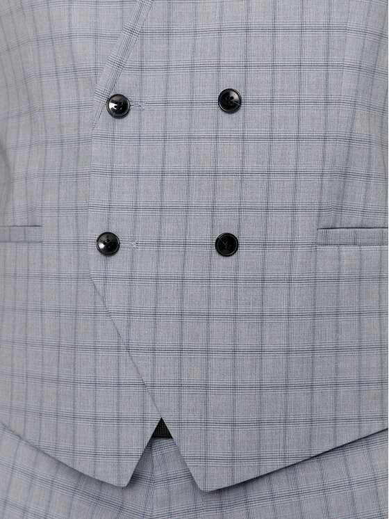 HUGO Hugo Costum Arti/Hesten 50513538 Gri Extra Slim Fit