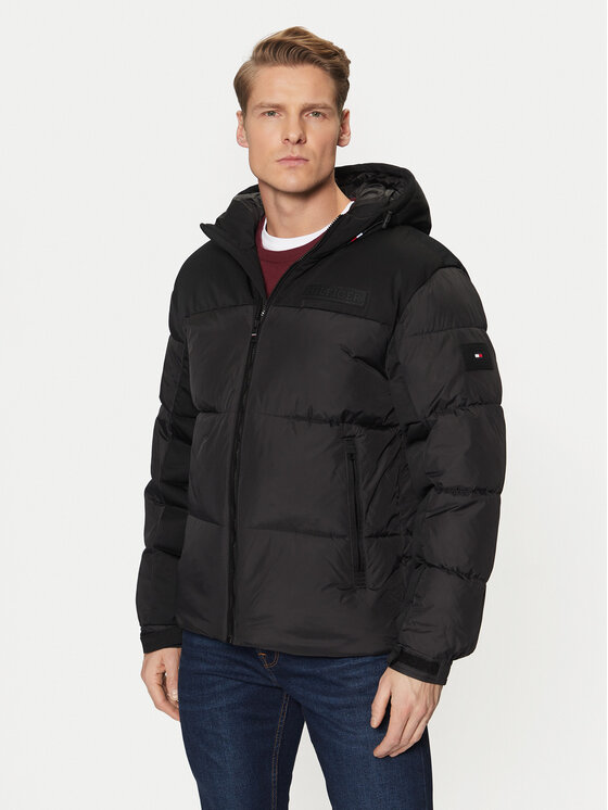 Tommy Hilfiger Tommy Hilfiger Télikabát New York MW0MW32771 Fekete Regular Fit