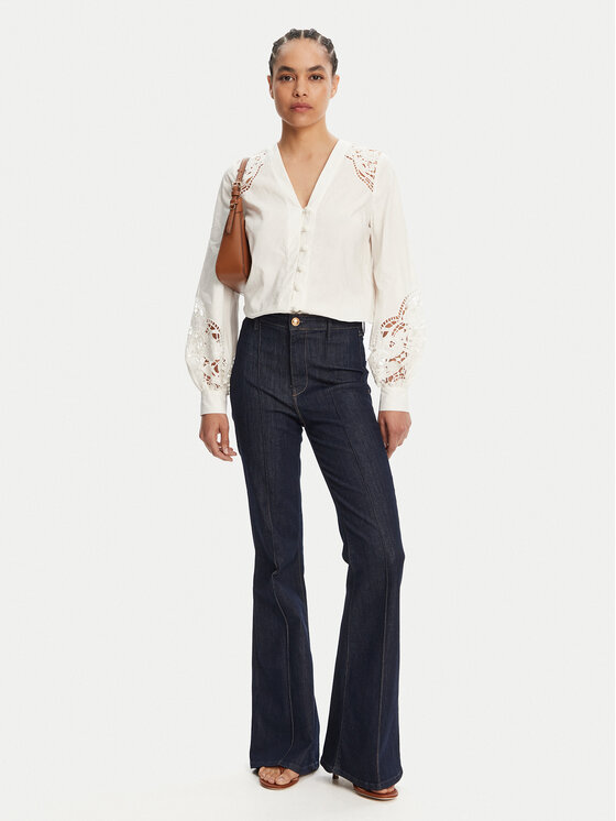 TWINSET TWINSET Koszula 251TT2333 Écru Regular Fit