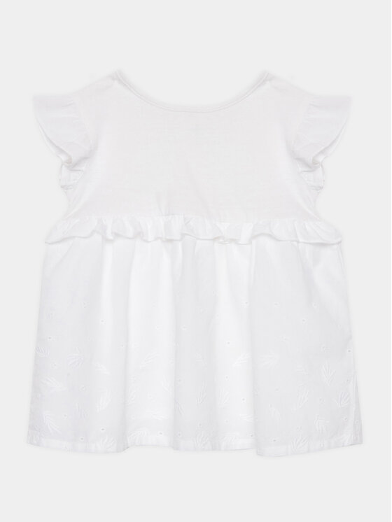 United Colors Of Benetton United Colors Of Benetton Rochie de zi 47YZAV00B Alb Regular Fit