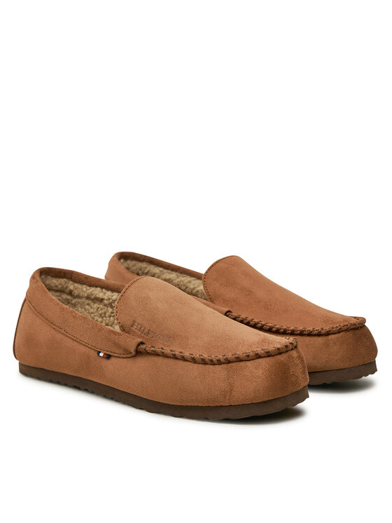 Tommy Hilfiger Tommy Hilfiger Bačkory Driver House Shoe FM0FM05224 Hnědá