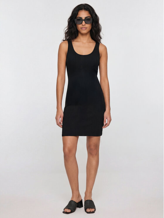 BIG STAR BIG STAR Sukienka letnia MAJASA Czarny Slim Fit