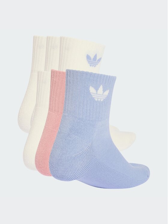 adidas adidas Skarpety długie Mid Ankle Socks 6 Pairs Niebieski jasny