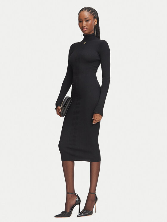 Elisabetta Franchi Elisabetta Franchi Pletena obleka AM-21B-66E2-V440 Črna Slim Fit