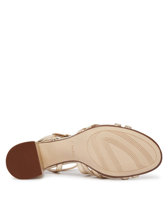 Clarks Clarks Sandále Ezoria Strap 26185896 Zlatá