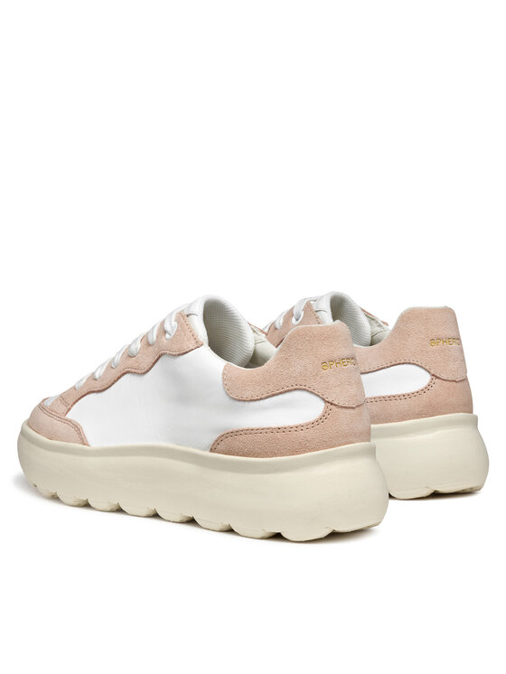 Geox Geox Sneakersy D Spherica Ec4.1 D55TCA 08522 C1Z8Z Biały