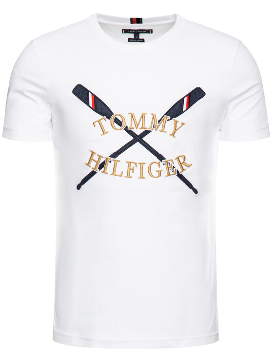 Tommy Hilfiger Tommy Hilfiger T-Shirt MW0MW10819 Weiß Regular Fit