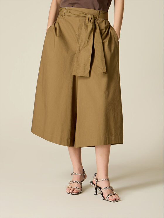 Oltre Oltre Spódnica maxi 1700J000313N035 Zielony Regular Fit