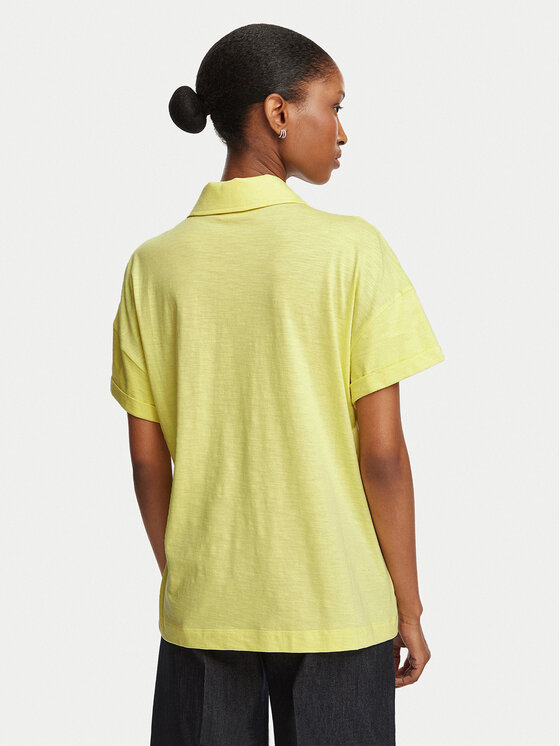 Liu Jo Liu Jo Тениска с яка и копчета TA6159 JS870 Жълт Regular Fit