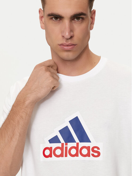 adidas adidas Marškinėliai Future Icons Badge of Sport IS3234 Balta Loose Fit