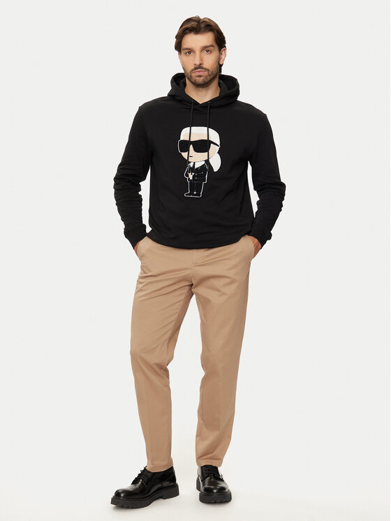 KARL LAGERFELD KARL LAGERFELD Pulóver 705075 544950 Fekete Regular Fit