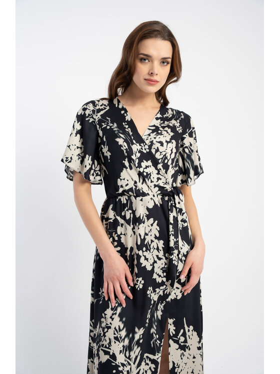 CLICK CLICK Φόρεμα καθημερινό 60-6105 Μαύρο Relaxed Fit