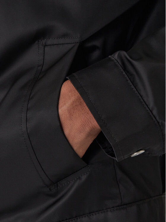 HUGO HUGO Demisezoninė striukė Bapono 50552664 Juoda Regular Fit