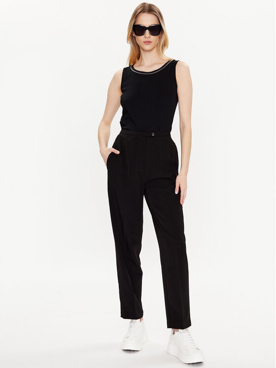 Fabiana Filippi Fabiana Filippi топ JED273W150 Черен Regular Fit