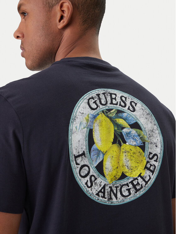 Guess Guess Póló M6GI19 K3051 Sötétkék Reglan Fit