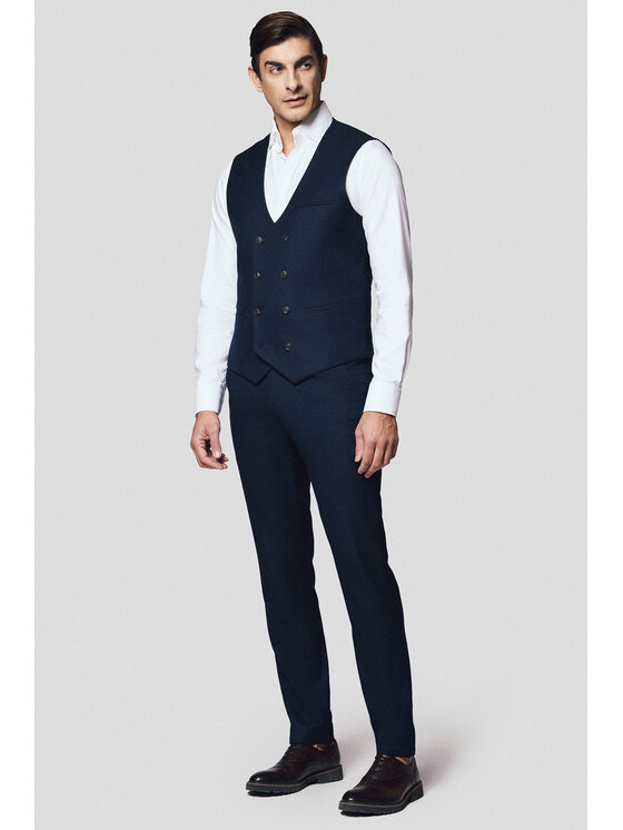 Lancerto Lancerto Kamizelka Favara KA131125000013 Granatowy Slim Fit