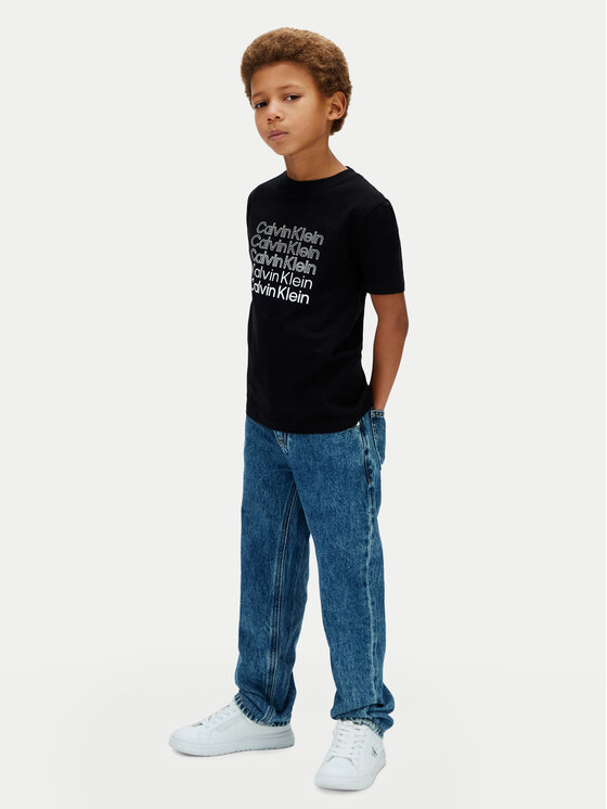 Calvin Klein Jeans Calvin Klein Jeans T-Shirt LVCKSJA10B Czarny Regular Fit