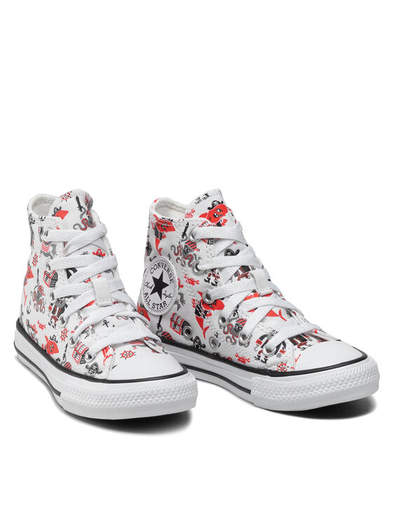 Converse Converse Scarpe da ginnastica Chuck Taylor All Star Pirate 372874C Bianco
