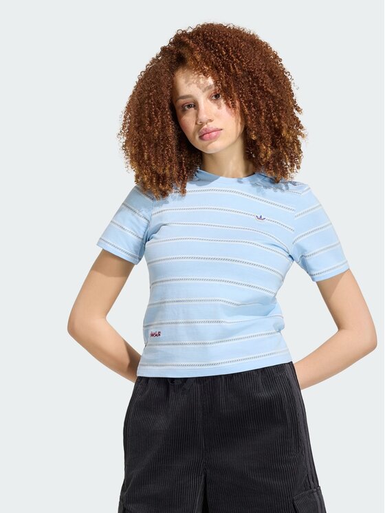 adidas adidas Polo 167788 Niebieski jasny Regular Fit