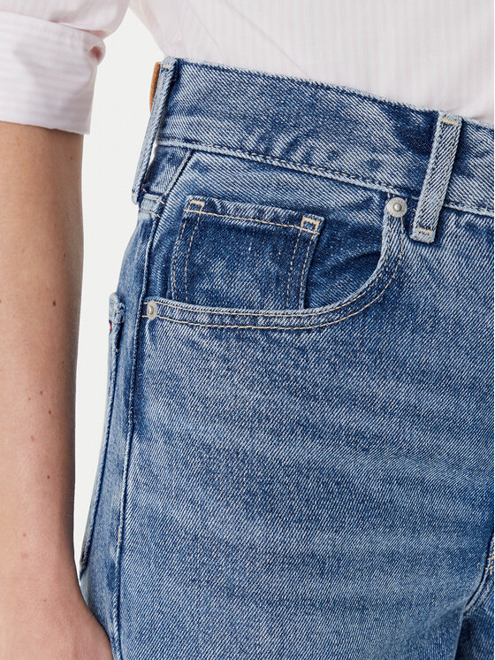 Tommy Hilfiger Tommy Hilfiger Blugi WW0WW46484 Albastru Wide Leg
