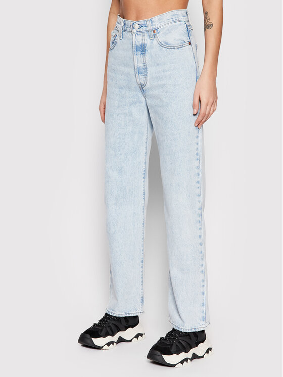Levi's® Levi's® Džínsy Ribcage Straight Ankle 72693_1 Modrá Regular Fit