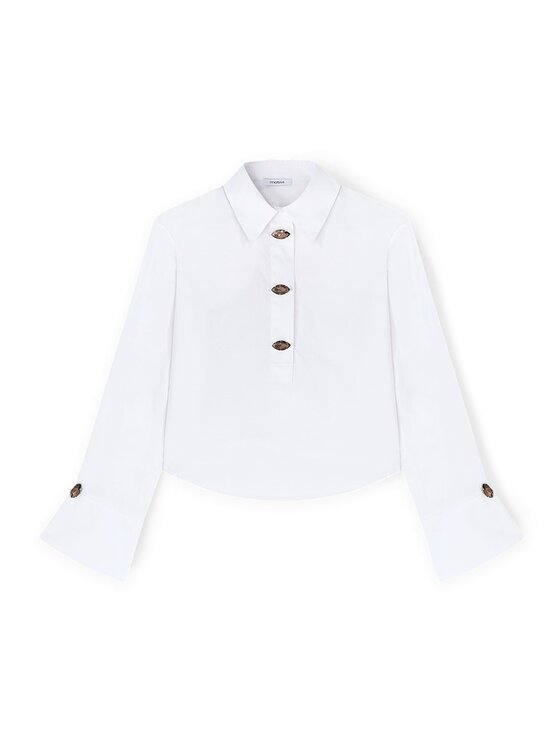 Motivi Motivi Blusa 2723Q001882N011 Bianco Over Fit
