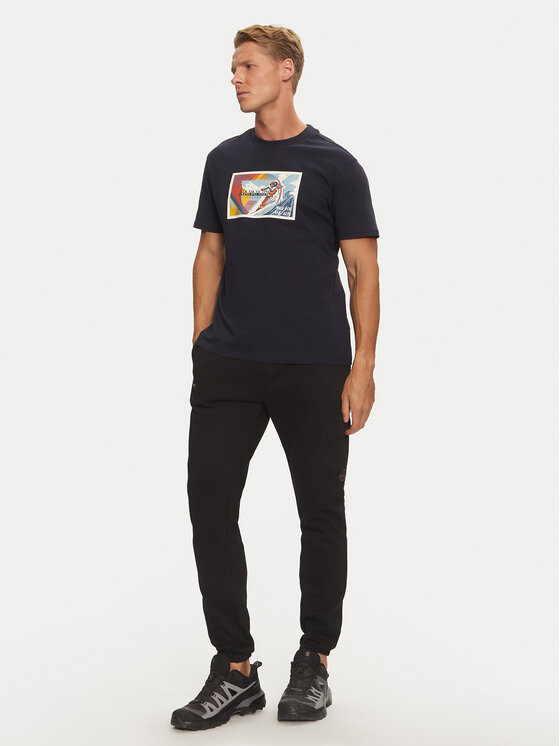 Napapijri Napapijri Παντελόνι φόρμας M-Badge NP0A4I33 Μαύρο Regular Fit