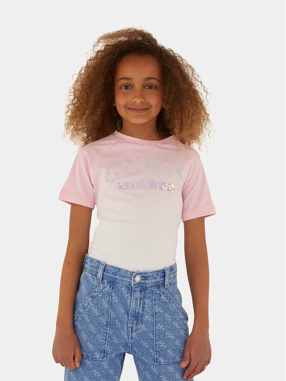 Guess Guess T-särk J4RI12 K8HM4 Roosa Regular Fit