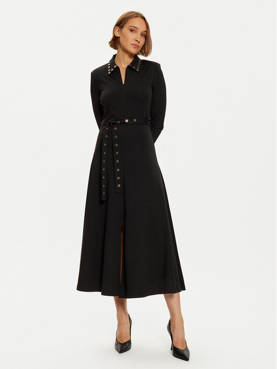 LOLA CASADEMUNT lola_casademunt Сукня-сорочка LF2416006 Чорний Regular Fit