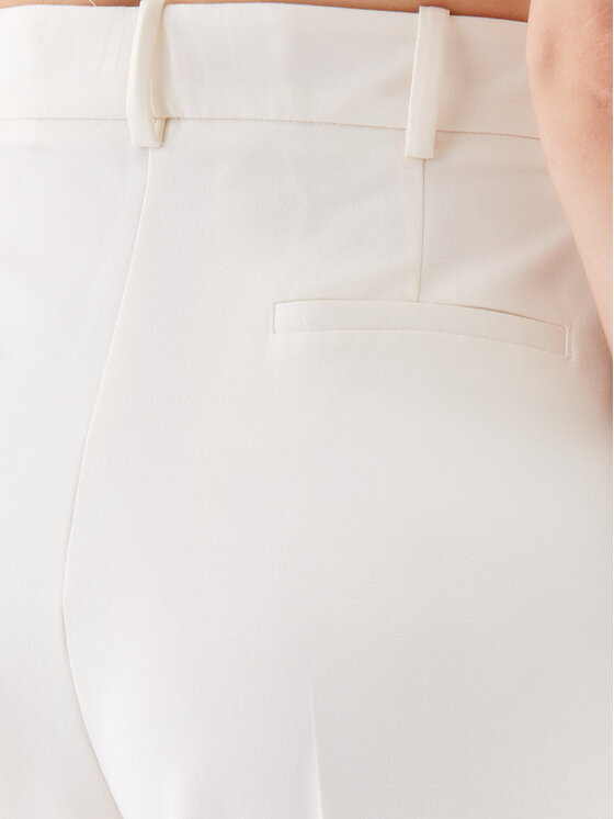 PINKO Pinko Hlače Prospero 100157 A0HO Bijela Loose Fit