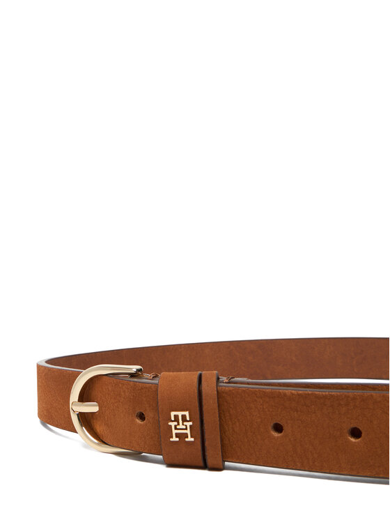 Tommy Hilfiger Tommy Hilfiger Pasek Damski Essential Effortless 2.5 Nubuck AW0AW17762 Brązowy