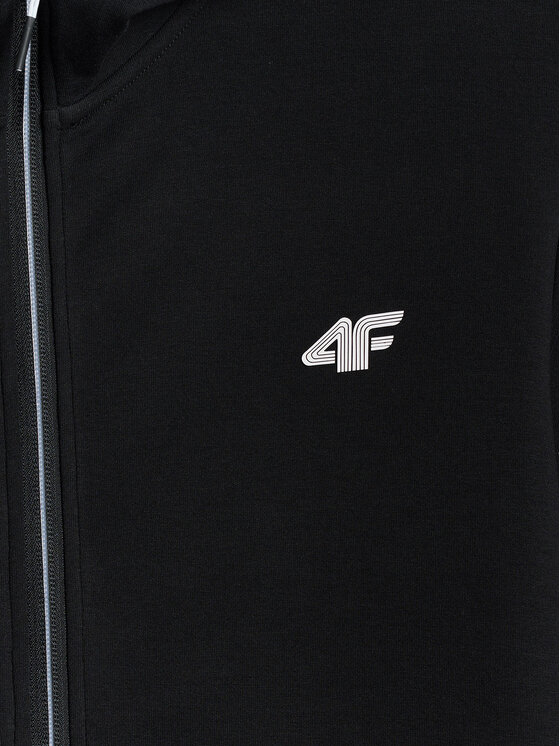 4F 4F Bluza MONOCHROME MOVEMENT Czarny Regular Fit