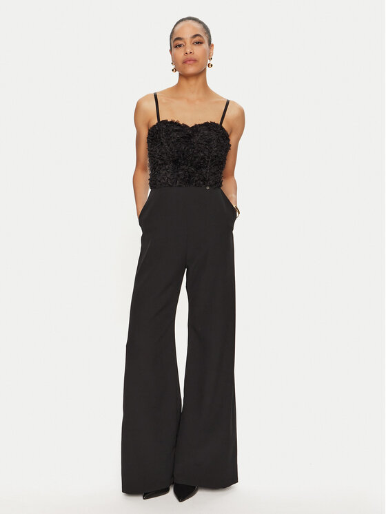 Rinascimento Rinascimento Jumpsuit CFC0121146003 Nero Slim Fit