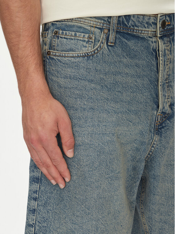 Jack & Jones Jack & Jones Džínové šortky Iron 12272552 Modrá Baggy Fit