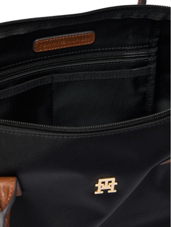 Tommy Hilfiger Tommy Hilfiger Τσάντα Popette East West Tote AW0AW19211 Μαύρο