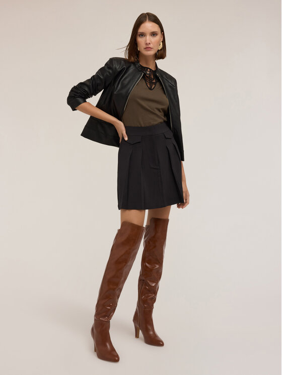 Motivi Motivi Minigonna 1203Q001048N033 Nero Flared Fit