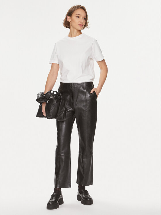 DAY BIRGER ÉT MIKKELSEN DAY BIRGER ÉT MIKKELSEN Pantaloni di pelle Shiv 100418 Nero Regular Fit