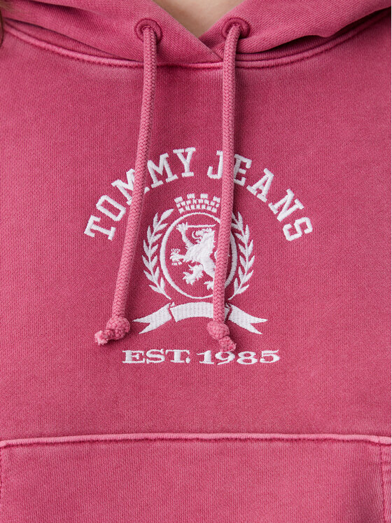 Tommy Jeans Tommy Jeans Pulóver Varsity DW0DW20311 Rózsaszín Boxy Fit
