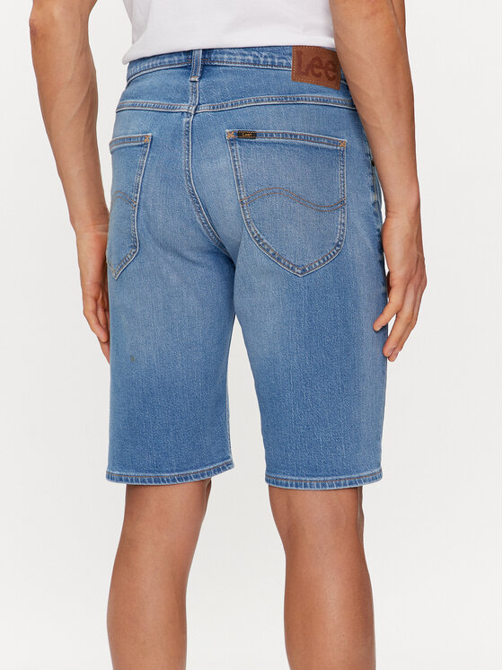 Lee Lee Džínsové šortky 5 Pocket 112349235 Modrá Regular Fit