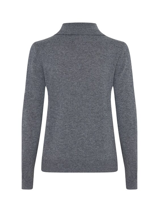 Style Republic Style Republic Golf kaszmiru Szary ciemny Slim Fit