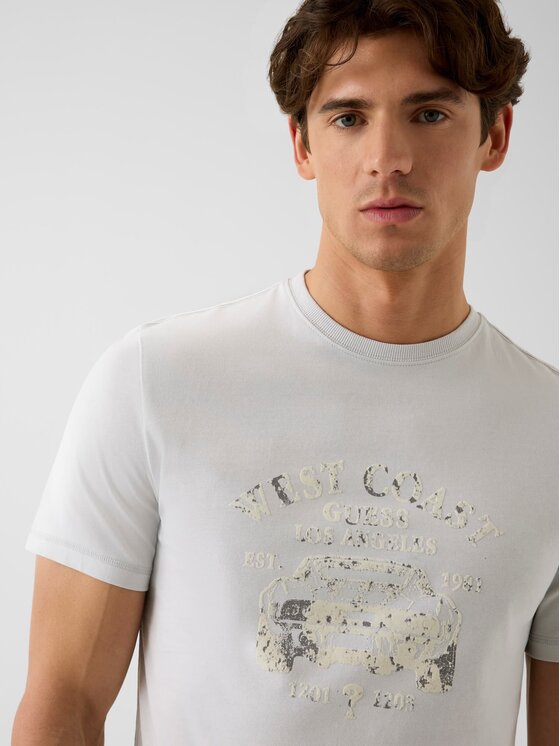 Guess Guess T-Shirt 182677 Šedá Classic Fit